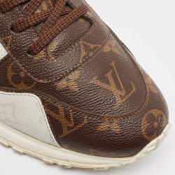 Louis Vuitton Brown/Black Canvas Run Away Low Top Sneakers Size 43