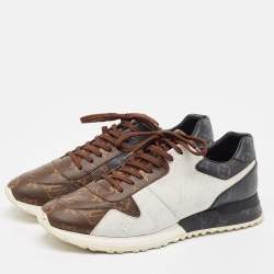 Louis Vuitton Brown/Black Canvas Run Away Low Top Sneakers Size 43