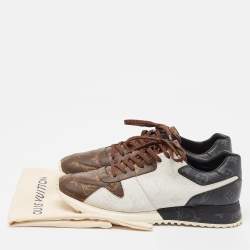Louis Vuitton Brown/Black Canvas Run Away Low Top Sneakers Size 43