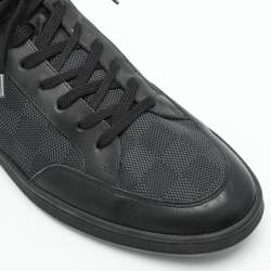 مملوكة مسبقًا Louis Vuitton Blue Damier Cobalt Neoprene and Leather Offshore Sneakers Size 41.5