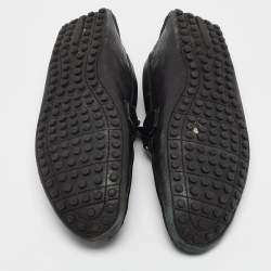 Louis Vuitton Black Leather Hockenheim Loafers Size 41