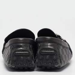 Louis Vuitton Black Leather Hockenheim Loafers Size 41