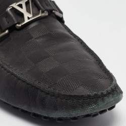 Louis Vuitton Black Leather Hockenheim Loafers Size 41