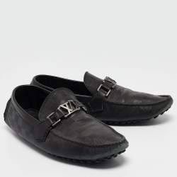Louis Vuitton Black Leather Hockenheim Loafers Size 41