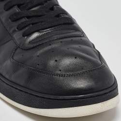 Pre Owned Louis Vuitton Black Leather High Top Sneakers Size 43
