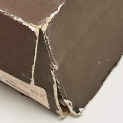 Pre Owned Louis Vuitton Black Damier Embossed Leather Delaware Loafers Size 47