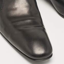 Pre Owned Louis Vuitton Black Damier Embossed Leather Delaware Loafers Size 47