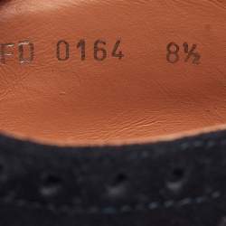 Louis Vuitton Black Nubuck Leather and Suede Derby Size 42.5