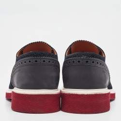 Louis Vuitton Black Nubuck Leather and Suede Derby Size 42.5