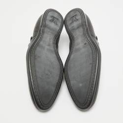 Louis Vuitton Black Leather Buckle Loafers Size 42.5
