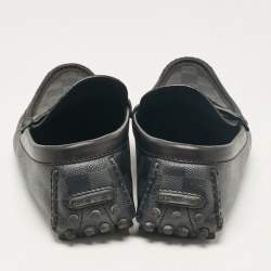 Louis Vuitton Grey/Black Damier Ebene Canvas Hockenheim Loafers Size 42
