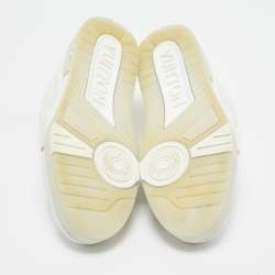 Louis Vuitton White Leather LV Trainer Lace Up Sneakers Size 42
