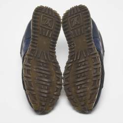 مملوكة مسبقًا Louis Vuitton Multicolor Leather and  Nubuck Leather Run Away Lace Up Sneakers Size 41.5