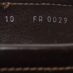 Louis Vuitton Brown Leather Hockenheim Loafers Size 44