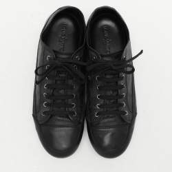Louis Vuitton Black Damier Graphite Canvas and Leather Low Top Sneakers Size 43