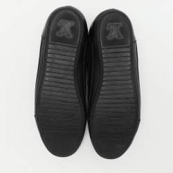Louis Vuitton Black Damier Graphite Canvas and Leather Low Top Sneakers Size 43