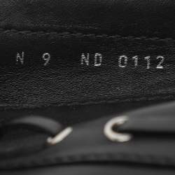 Louis Vuitton Black Leather Bow Loafers Size 43