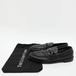 Louis Vuitton Black Leather Major Loafers Size 43