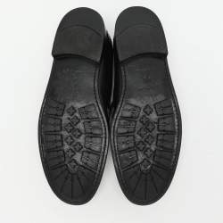 Louis Vuitton Black Leather Major Loafers Size 43