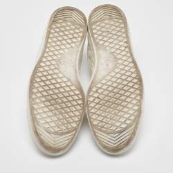 Louis Vuitton White Leather Luxembourg Lace Up Sneakers 41.5