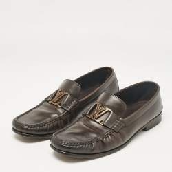 Louis Vuitton Brown Leather Monte Carlo Loafers Size 43.5