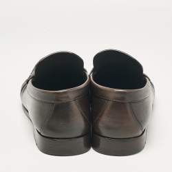 Louis Vuitton Brown Leather Monte Carlo Loafers Size 43.5