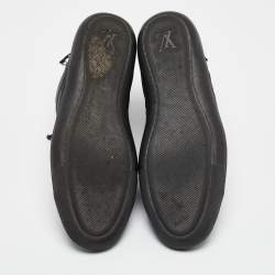 Louis Vuitton Black Nylon and Leather High Top Sneakers Size 41