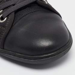 Louis Vuitton Black Nylon and Leather High Top Sneakers Size 41