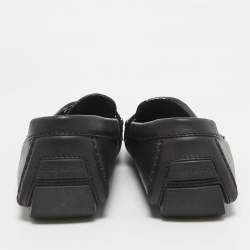 مملوكة مسبقًا Louis Vuitton Black Leather Monte Carlo Loafers Size 43.5