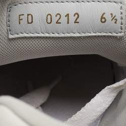 مملوكة مسبقًا Louis Vuitton White Leather LV Trainer Sneakers Size 40.5