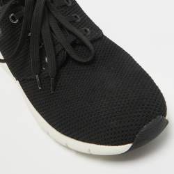 Louis Vuitton Black Mesh and Monogram Canvas Fastlane Sneakers Size 40.5