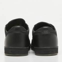 مملوكة مسبقًا Louis Vuitton Black Damier Graphite Fabric and Leather Offshore Sneakers Size 42.5