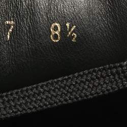 مملوكة مسبقًا Louis Vuitton Black Damier Graphite Fabric and Leather Offshore Sneakers Size 42.5