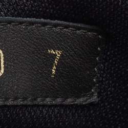 Pre Owned Louis Vuitton Black Monogram Leather Luxembourg Sneakers Size 41