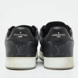 Louis Vuitton Monogram Eclipse and Monogram Reverse Canvas Rivoli Sneakers Size 43