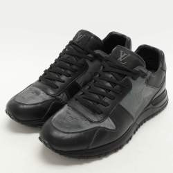 Louis Vuitton Black Monogram PVC and Leather Runaway Sneakers Size 42