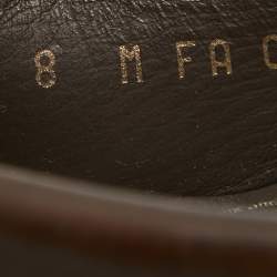 Pre Owned Louis Vuitton Brown Leather Monte Carlo Loafers Size 42