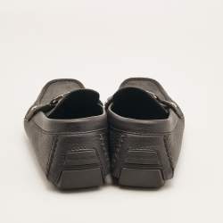 Louis Vuitton Black Leather Monte Carlo Loafers Size 42