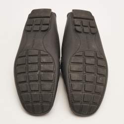 Louis Vuitton Black Leather Monte Carlo Loafers Size 42