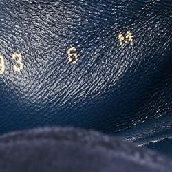 Pre Owned حذاء لوفرز لوي فيتون سويدي أزرق بحري مقاس 40