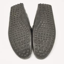 Louis Vuitton Black Leather Monte Carlo Loafers Size 42