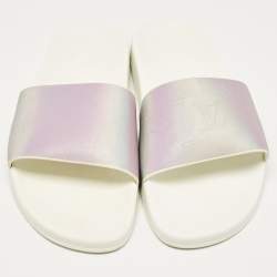 Louis Vuitton Purple PVC Waterfront Slide Sandals Size 40