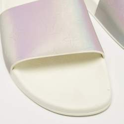 Louis Vuitton Purple PVC Waterfront Slide Sandals Size 40