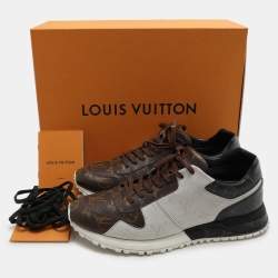 Louis Vuitton Brown Canvas RunAway Lace Up Sneakers Size 41.5