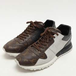 Louis Vuitton Brown Canvas RunAway Lace Up Sneakers Size 41.5