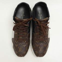 Louis Vuitton Brown Canvas RunAway Lace Up Sneakers Size 41.5