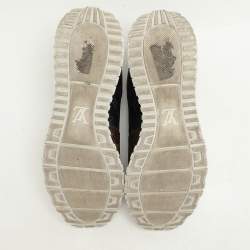 Louis Vuitton Brown Canvas RunAway Lace Up Sneakers Size 41.5
