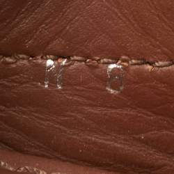 Louis Vuitton Brown Leather Arizona Bow Loafers Size 42