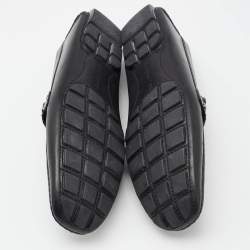 Louis Vuitton Black Leather Monte Carlo Loafers Size 44