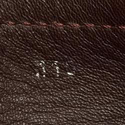 Louis Vuitton Burgundy Leather Hockenheim Loafers Size 44